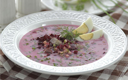 Холодный свекольный суп