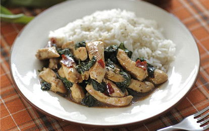 Куриное филе со шпинатом