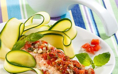 Семга, жаренная на гриле