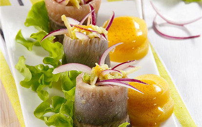 Сельдь с овощами