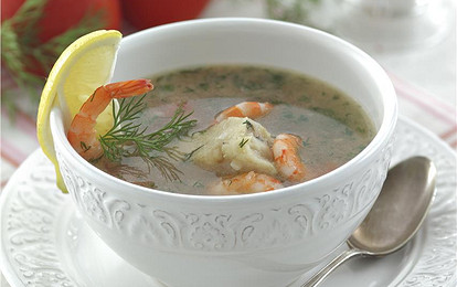 Суп с креветками