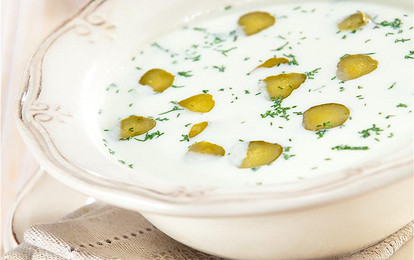 Чешский огуречный суп