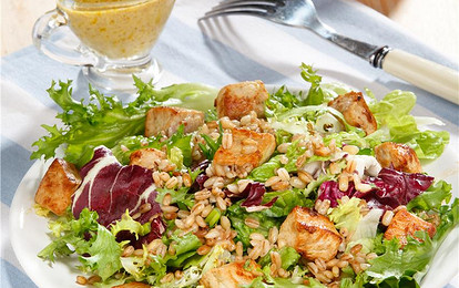 Салат с перловой крупой