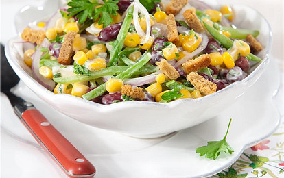 Салат из красной фасоли