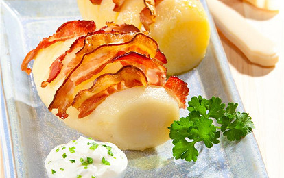 Картофель с беконом