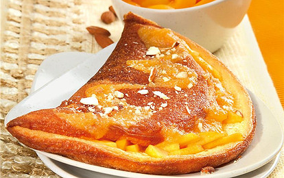 Абрикосовый омлет с корицей