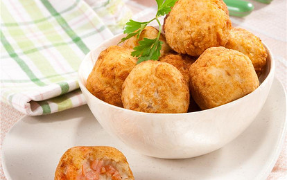 Рыбные шарики с картофелем