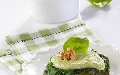 Салат со шпинатом и щавелем