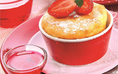Творожное суфле с ягодами