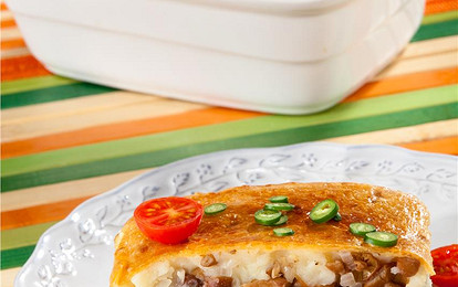 Картофельная запеканка с грибами