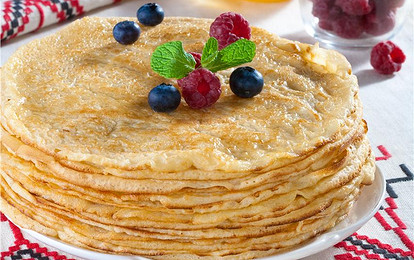 Классические русские блины на дрожжах