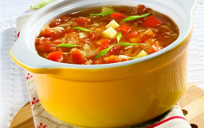 Щи из квашеной капусты с перцем