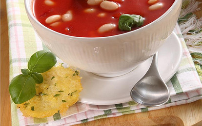 Фасолевый суп с чипсами