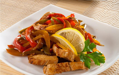 Рагу из курицы с перцем