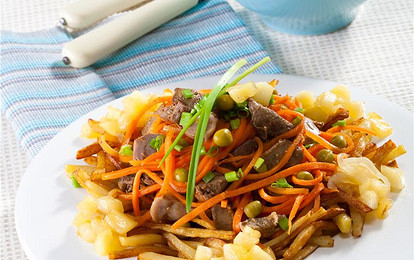 Салат с потрошками