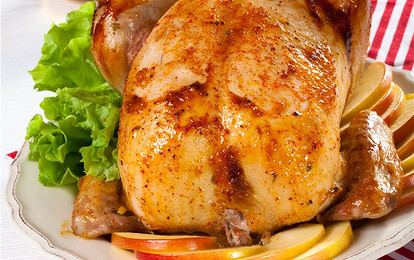 Запеченная курица с лимоном