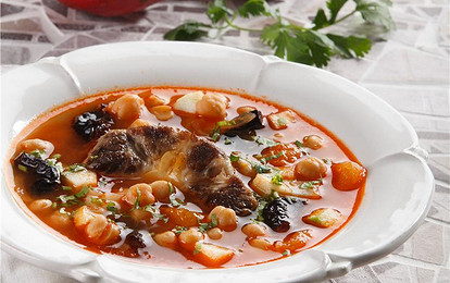 Суп бозбаш с курагой