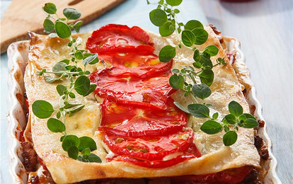 Лазанья с помидорами