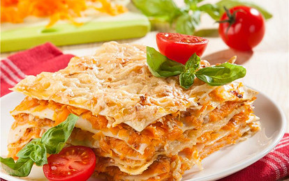 Лазанья с начинкой из тыквы