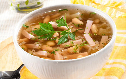 Картофельный суп с фасолью