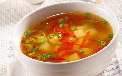 Картофельный суп с крутонами