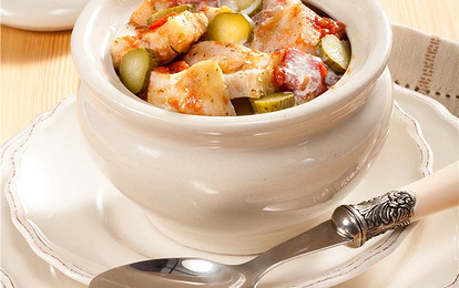 Горшочек с рыбой