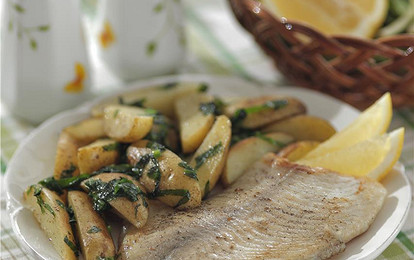 Рыба с молодым картофелем
