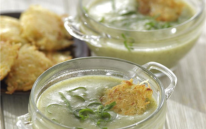 Щавелевый суп с оладьями