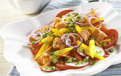 Салат из тунца со сладким перцем 