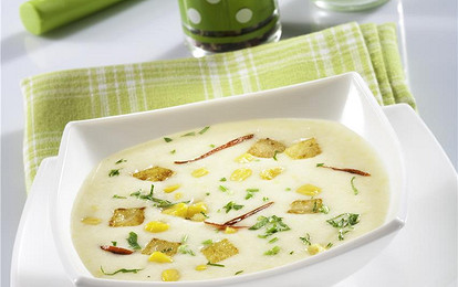 Кукурузный суп с молоком