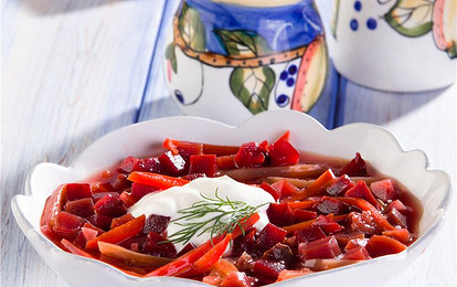 Свекольник с болгарским перцем и тмином