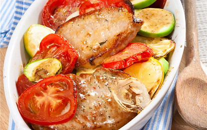 Шницель по-средиземноморски