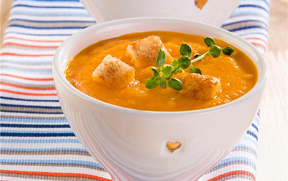 Холодный суп-пюре из моркови