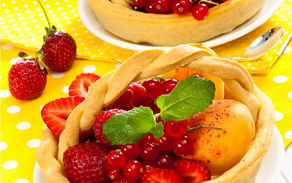 Десертные корзиночки из песочного теста