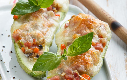 Цукини с ветчиной и сыром