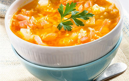 Рыбный суп с пшеном