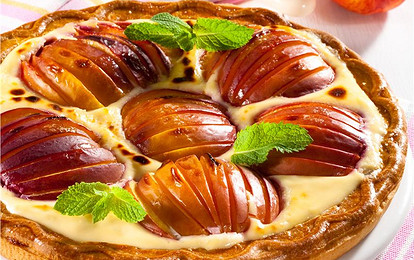 Творожник с нектаринами