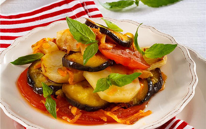 Овощное рагу с баклажанами
