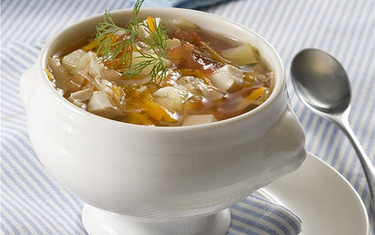 Щи с куриной грудкой