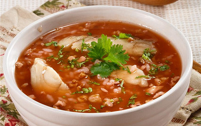 Харчо из рыбы с сельдереем