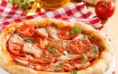 Пицца на кефирном тесте