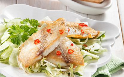 Телапия с салатом