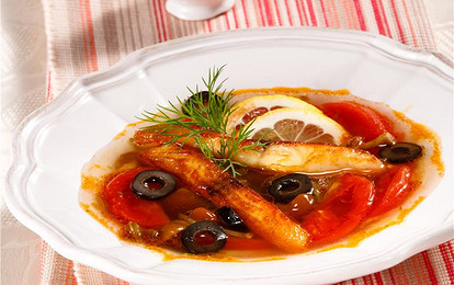 Рыбная солянка с грибами