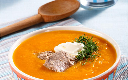 Суп-пюре карри с мясом