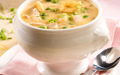 Куриный суп с бананами