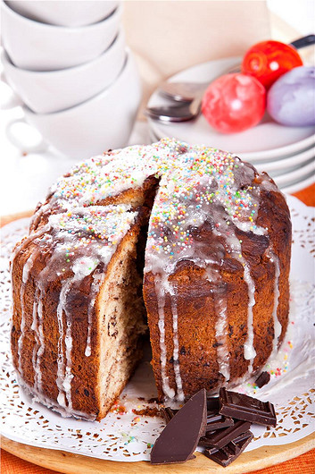 Кулич c шоколадом