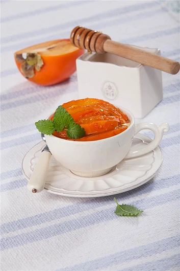 Десерт из хурмы с медом