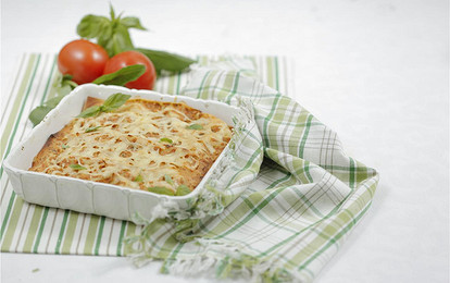 Лазанья с грибами и соусом бешамель