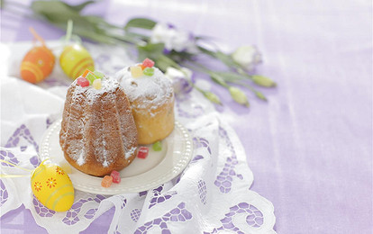 Маковый кулич с шафраном