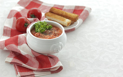 Гаспачо с огурцами и сладким перцем